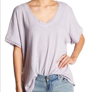 WE THE FREE light purple v-neck tee